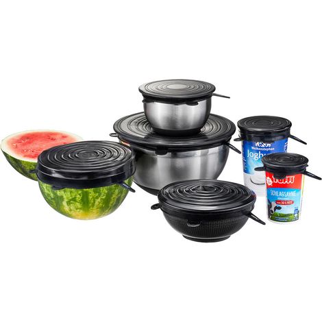 Couvercles en silicone FLEXIFRESH, 6 pièces (1/3)