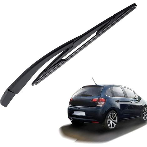 Jeu de lames de Bras D'essuie-Glace Arrière de Voiture, Bras D'essuie-glace Arrière et Balai compatible avec C3 2002-2017 307 SW 2002-2017 6429T8 (1/5)