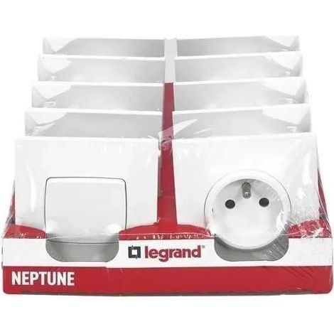 Legrand Neptune Pack 2 Wechselschalter Weiß