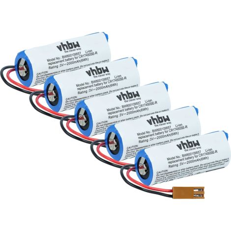vhbw 5x batería compatible con Le Blond 77 CNC Router  controlador de periférico (2000 mAh, 3 V, Li-Ion) (1/5)