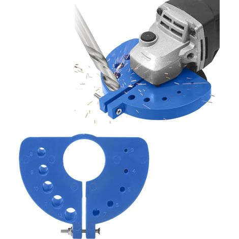 Bleue Accessoire d'affûtage de forets, affûteuse de forets pour perceuse électrique, affûteuse de forets multi spécifications, meuleuse d'angle à lame
