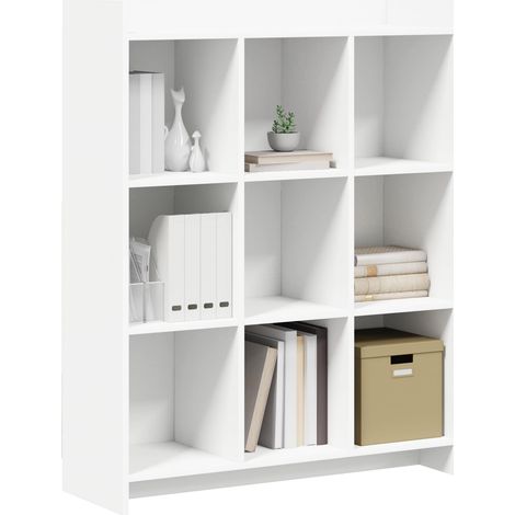 Libreria Armadio per Libri Bianco 87,5 x 30 x 111 cm Legno ingegnerizzato (1/5)