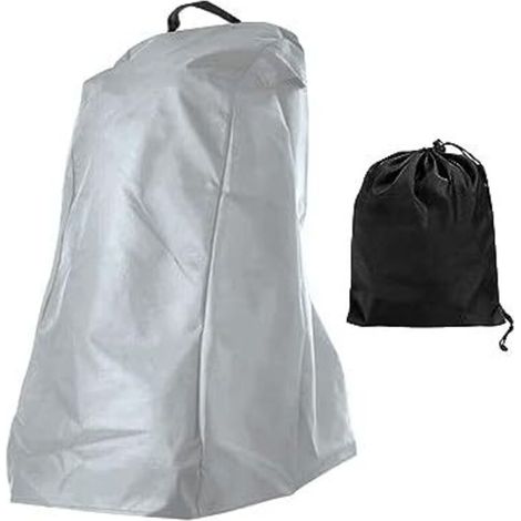 Housse de Nettoyeur Piscine Couverture Panier Ourlet élastique Imperméable pour Robots Nettoyeurs avec Poigné, Gris -