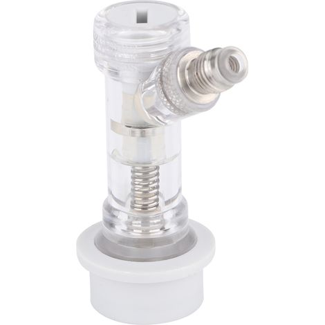 Bouchon transparent avec clapet anti-retour intégré pour raccord de fût à bière, connecteur accessoire de tirage pression. (1/5)