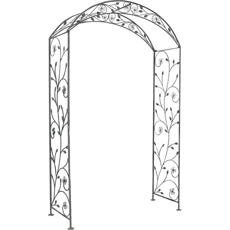 Outdoor Fioriera Arco Garden H230 cm mit Stahlkonstruktion und Blumendekoration Garden Elite