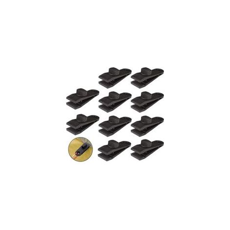 Lot de 10 clips de bâche résistants pour auvents, camping en plein air, auvents de caravane, housses de voiture, couvertures de piscine (1/2)