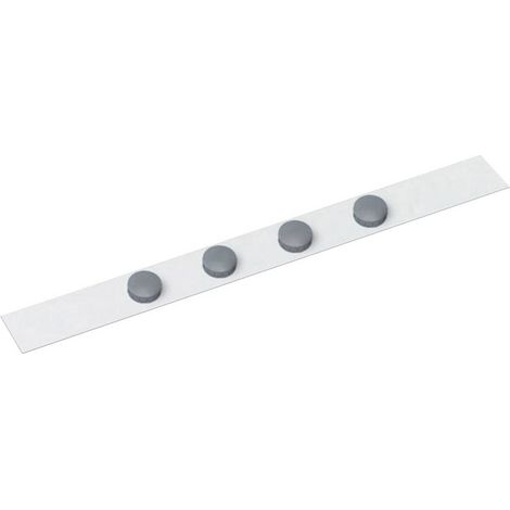 Bande magnétique standard MAUL avec 4 aimants 6207202 100 cm blanc