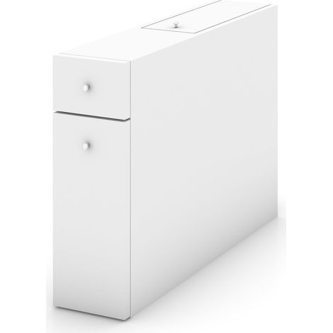 Meuble de salle de bain en bois "Smart" - 20 x 60 x 55 cm - Blanc (1/3)