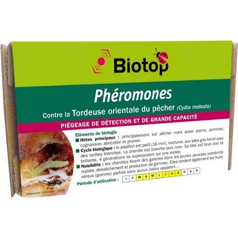 Phéromone Tordeuse orientale du pêcher (2 capsules) (1/2)