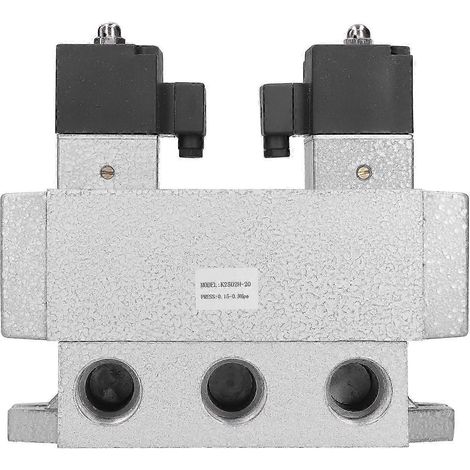 Vanne électrique 5 voies à 2 positions et double commande pour équipement industriel G3/4 po K25D2H-20DC 12 V (1/4)