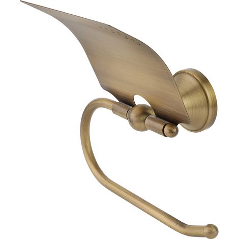 Porte-rouleau de papier toilette antique brossé, support de rangement suspendu pour essuie-tout, accessoires (1/4)
