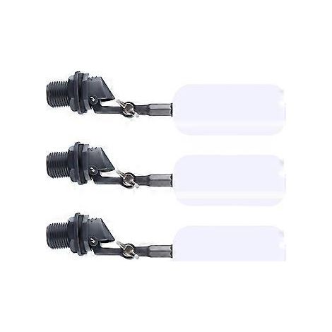 Lot de 3 flotteurs à bille pour humidificateur, fermeture fiable, remplissage 1/2 pouce, vanne à bille, remplacement de flotteur pour bassin (1/5)