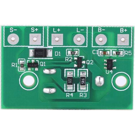Module de Contrôleur de Lampe Solaire, Carte de Circuit Imprimé de Commande de Batterie au Lithium 3.7 V avec Interrupteur pour Carte de Circuit Imprimé de Lumière Fonction 3 vitesses (1/4)