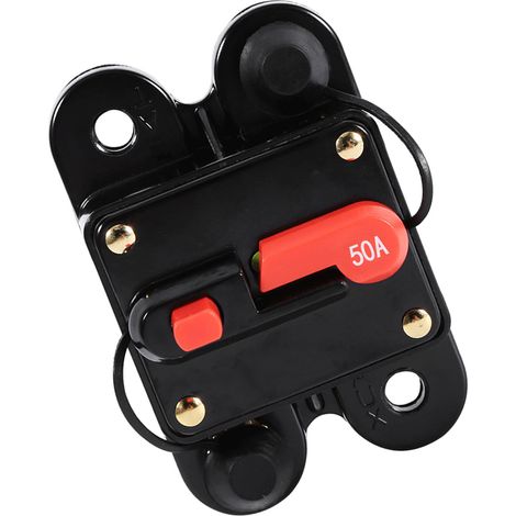 50A-100A Rücksetzbarer Sicherungshalter für Auto oder Boot, wasserdicht, 12-24V, Neu, 50A (1/5)