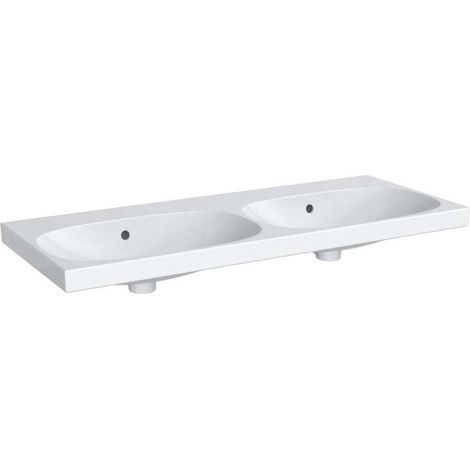 Geberit Acanto lavabo doble, sin agujeros para grifería, con (1/3)