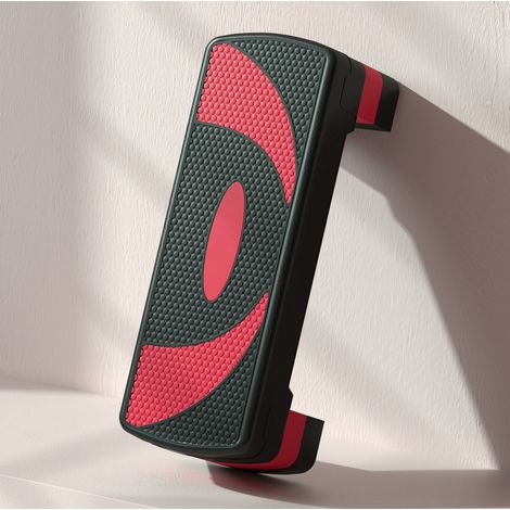 Step aerobico regolabile in altezza 80 x 31 cm, 3 livelli 10/15/20 cm, plastica nera, fino a 150 kg (1/5)