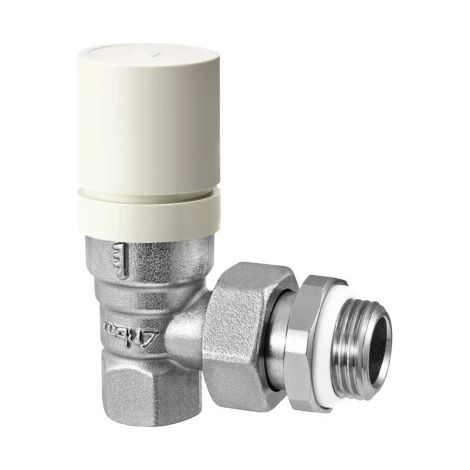 Robinet thermostatique pour radiateur eau chaude, équerre femelle 3/4'' (20/27) - RBM