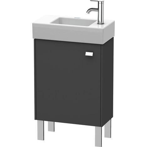 Meuble sous-vasque BRIOSO 570x484x239mm poignée chromé ouverture gauche graphite mat