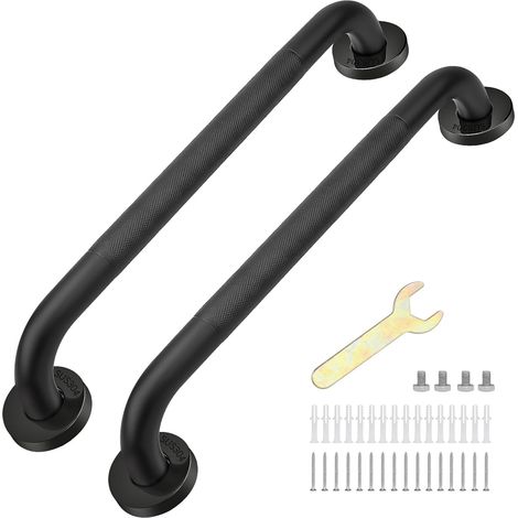 Barre d'Appui Douche, Inox, Antidérapante,40cm 2Pcs,pour Douche, Baignoire, Anti Rouille,pour Handicapées (1/5)