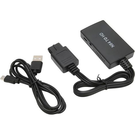 N64-zu-HD-Multimedia-Interface-Konverter mit Unterstützung für 720p-zu-1080p-Umschaltung, Full-HD-Videoadapter für den N64-Anzeigemodus, Zubehör (1/5)