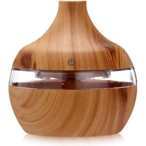 Diffuseur huiles essentielles 300 ml ultrasonique, humidificateur aromathérapie LED 7 couleurs (1/5)