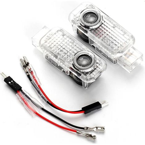 Lumière de Bienvenue Audi A6L A4L A3 Q3 Q5 Q7 Projecteur Laser Porte LED 12V Compatible 2000-2018 (1/4)