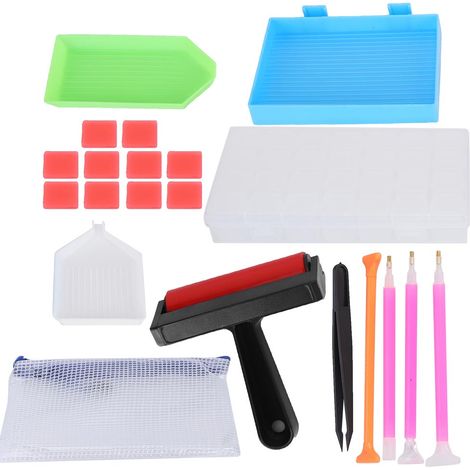 Kit de 21 outils et accessoires pour peinture diamant 5D, pour adultes et enfants, loisirs créatifs et fournitures artistiques. (1/5)