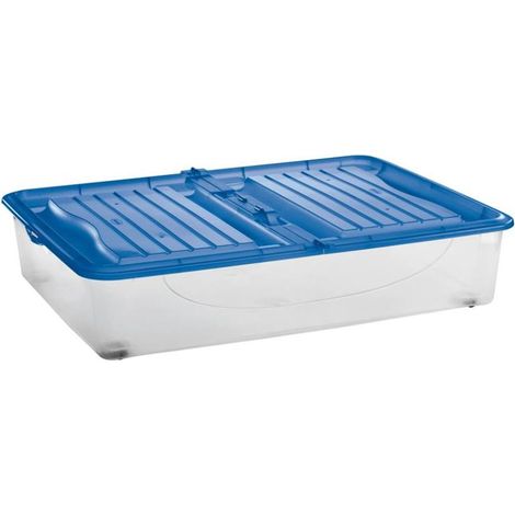 CONTENITORE "DODO'S STOCK-BOX" CON COPERCHIO E RUOTE - cm.79x59x17,3h. lt.56