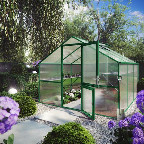 Gewächshaus Orchidee 3 grün, 2,97x3,23x2,33m (1/5)