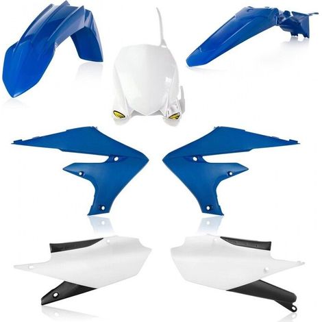 Kit Plastique Cycra 5 Elements Yamaha YZF 450 2023 à 2025 et YZF 250 2024 à 2026 en Bleu et Blanc.