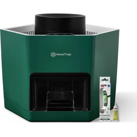 Piège à moustiques extérieur Hexatrap – 4 mois de protection – Gel attractif certifié Origine France Garantie – Câble 10 m – Action 300 m² – Master Trap