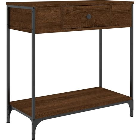 Maison Exclusive - Mesa consola madera de ingeniería marrón roble