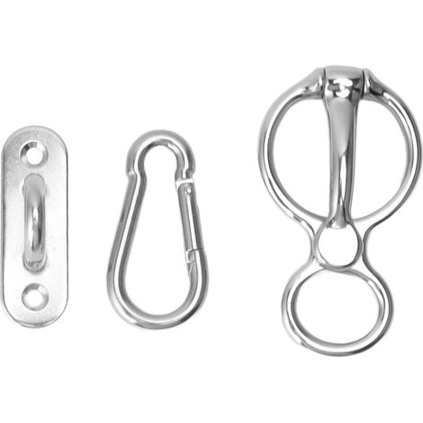 Anneau d'attache pour cheval en acier inoxydable, demi-anneau rond, équipement d'entraînement pour chevaux, accessoire sûr pour tirer sur le dos (1/5)