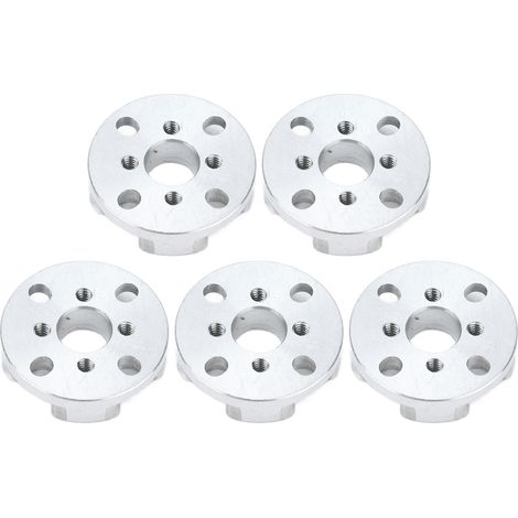 5 adaptateurs en alliage d'aluminium à motif de trous pour robots et équipements techniques, modèle 3206-0016-0003, moyeu 5 trous. (1/5)