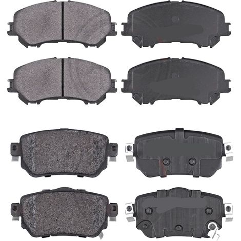 AKIT PASTIGLIE FRENO ANTERIORI E POSTERIORI compatibile con OPEL AMPERA-E (F17) / PASTIGLIE FRENANTI AUTO OEM P 10 073,P 59 090 / SOSTITUZIONE DIRETTA / BASSA POLVERE / SILENZIOSO (1/4)