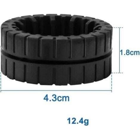 Lot de 2 pneus de rechange antidérapants en caoutchouc résistant à l'usure pour aspirateur iRobot Braava Jet M6 (1/4)