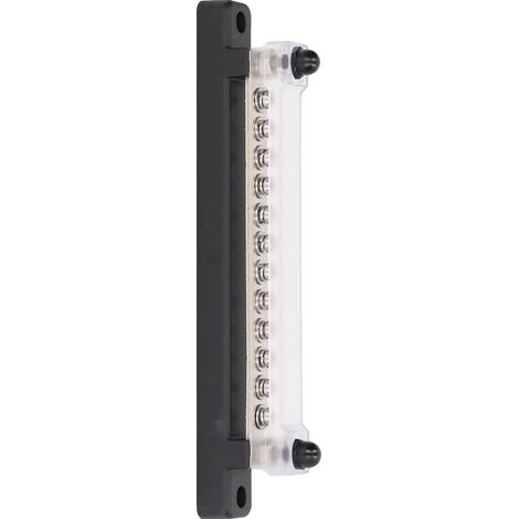 Bloc de distribution 12 voies avec couvercle de protection, porte-fusibles et bornier de masse, boulon 150A (1/5)