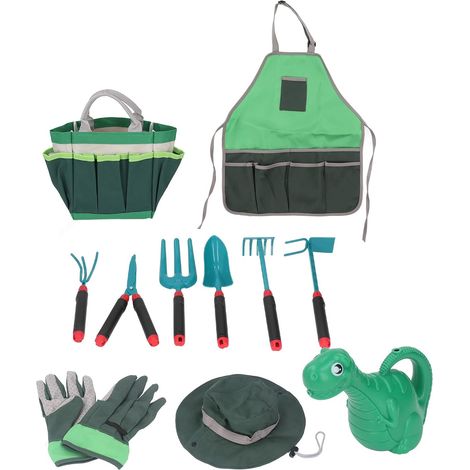 Ensemble de Jardinage pour Enfants de 11 Pi¡§¡§Ces, Ensemble D'outils de Jardinage pour Enfants, Cadeaux de Jouets D'int¡§Rieur en Plein Air pour Garon (1/5)
