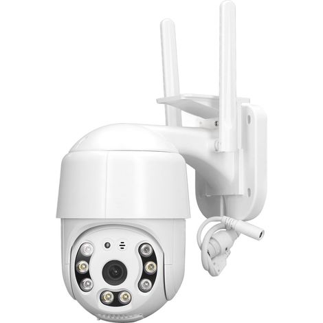 Wasserdichte Outdoor-Kamera mit verstellbarem Winkel, HD 1080P, Zwei-Wege-Gegensprechanlage, WLAN-Überwachungskamera für den Heimschutz (1/5)