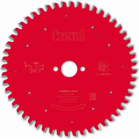 Hoja para sierra circular portátil FREUD - Ø165 2,5/1,6 AL20 Z52 TP -5° - F03FS09809 -FR07A001H