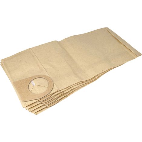 vhbw 5 Staubsaugerbeutel kompatibel mit Bosch GAS 1000 RF GAS 1000 RF Professional Staubsauger - Papier, 49,5cm x 21,8cm Sandfarben (1/5)