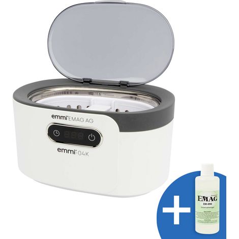 Emag Emmi-04K Ultraschallreiniger Haushalt, Dentaler Bereich, Werkstatt, Schmuck 50 W 0.6 l mit Rein