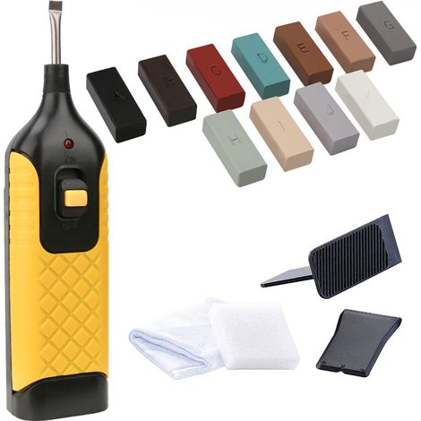 Wolketon Kit de reparación de laminado y azulejos de 17 piezas. Kit de reparación para superficies de azulejos y madera, Kit de reparación para azulejos. (1/5)