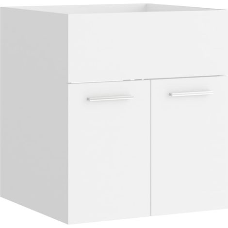 Sink Cabinet  White  Engineered wood  Standard  Sink Cabinet vidaXL
