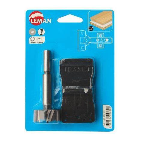 Leman – Fraise pour perceuse 35mm – Acier HSS – Mèche charnière invisible – Pour bois dur et teck – Coupe nette sans éclat (1/3)