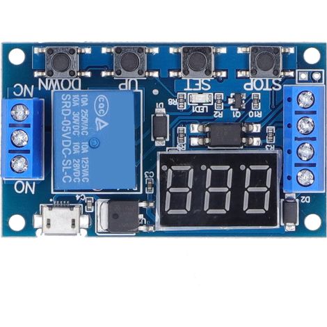 Module de relais avec temporisation déclenchement externe 12V, carte circuit interrupteur électronique composant (1/5)