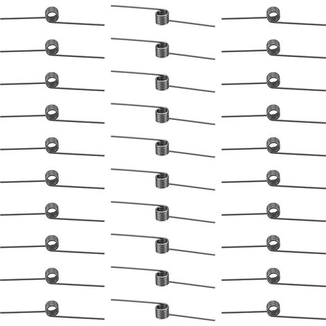 30 Ressort de torsion, Acier inoxydable 304, 70x9mm, Fil 1.2mm, 6 tours, Pour menuiserie et bricolage
