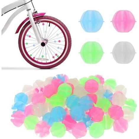 36 Pièces Perles Rayons Velo, Clip Rayon Vélo Coloré, Accessoires de Décoration de Bicyclette, Spoke Décoration Perle pour Enfants Filles Accessoires de Vélo (1/5)