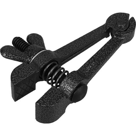 Mini Étau Portatif en Acier Moulé Noir, Pince à Main Compacte à Poignée Ergonomique, pour Coupe de Précision, Ponçage et Perçage, Bricolage et Travail du Bois (1/5)