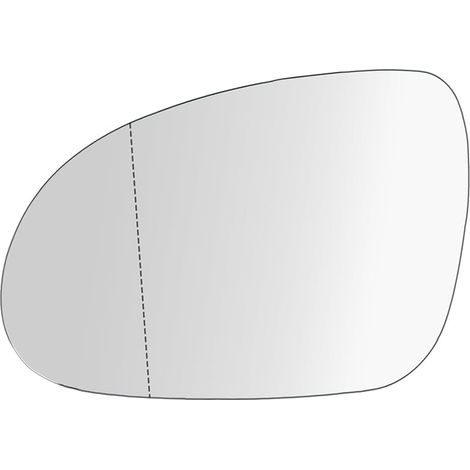 Linkes beheizbares asphärisches Außenspiegelglas mit Halterung, kompatibel mit VW Golf MK5, Passat B6, Jetta 5 – Verstellbarer Autospiegel als Ersatzteil (1/5)